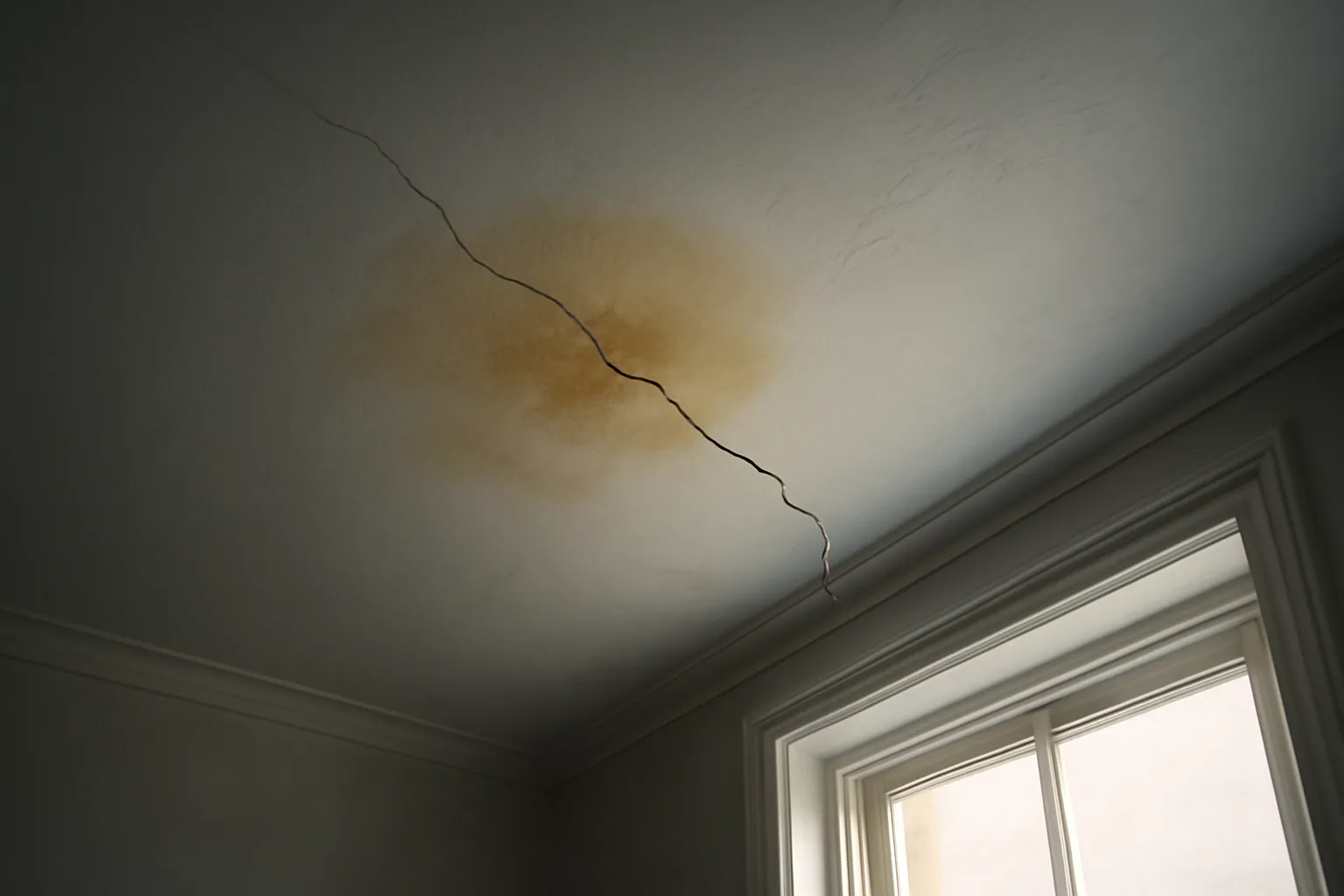 Ceiling Cracks After a Leak: Cosmetic or Structural?