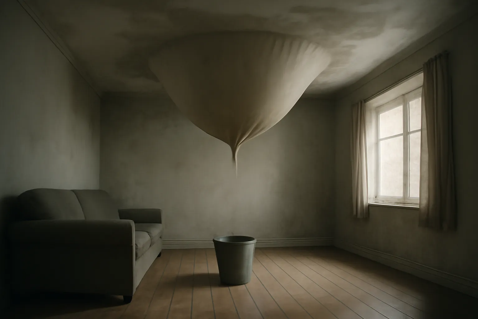 Water Pouring Through the Ceiling: What to Do Right Now