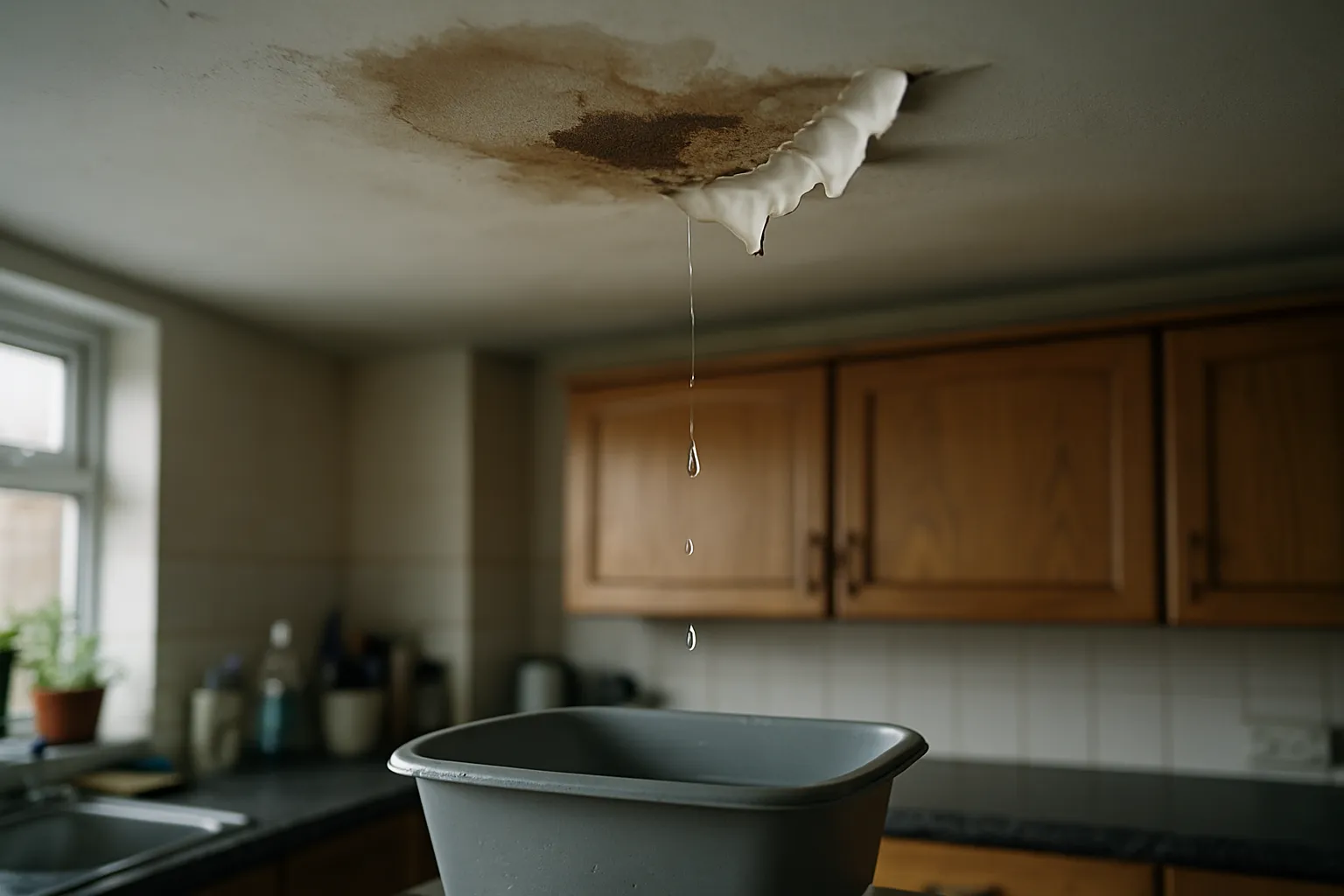 Who to Call for Water in the Ceiling in the UK